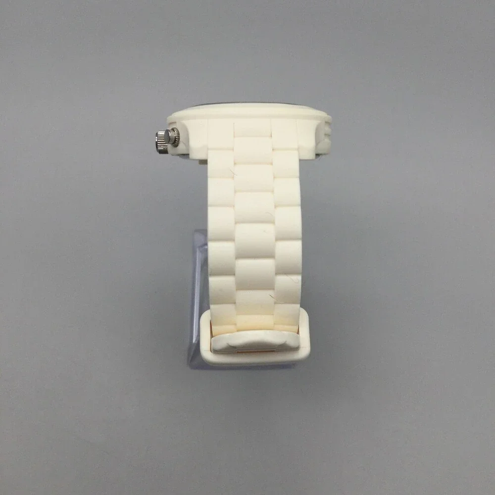 Michael Kors MK-5292 Womens Watch 42mm White Chronograph New Battery